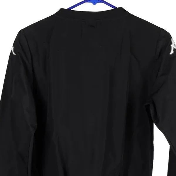 Age 12 Kappa Windbreaker - Medium Black Cotton