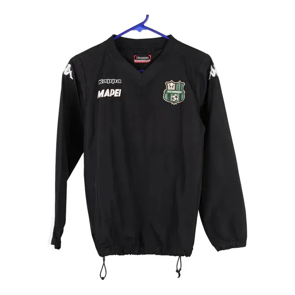 Age 12 Kappa Windbreaker - Medium Black Cotton