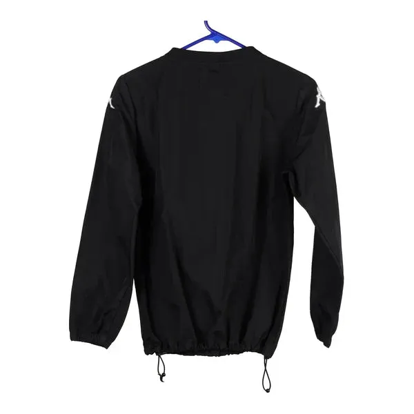 Age 12 Kappa Windbreaker - Medium Black Cotton