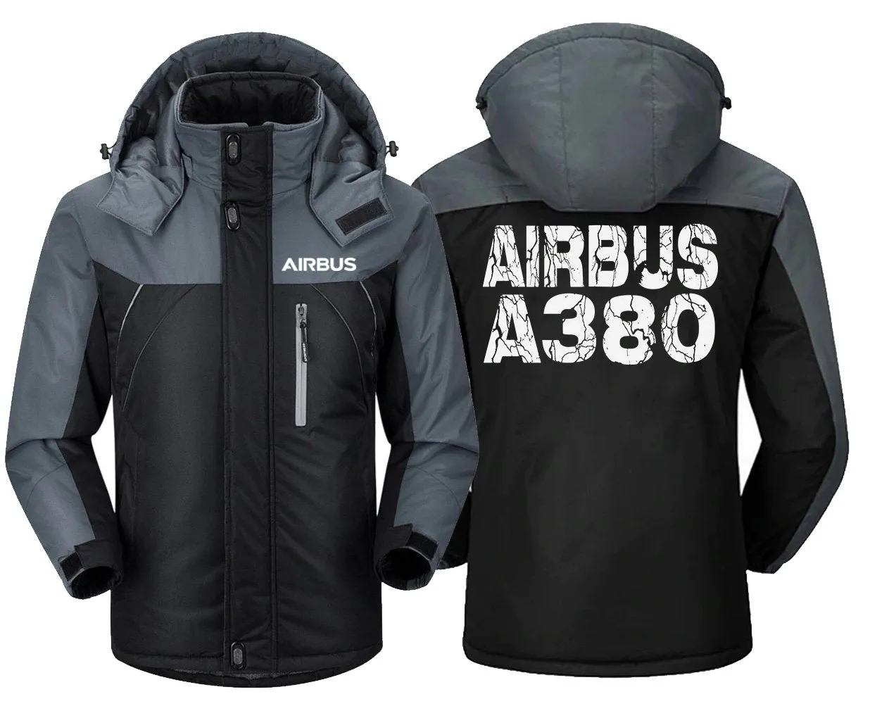 Airbus A380 Winter Jacket - Water-Resistant, Snowproof Design with Utility Pockets