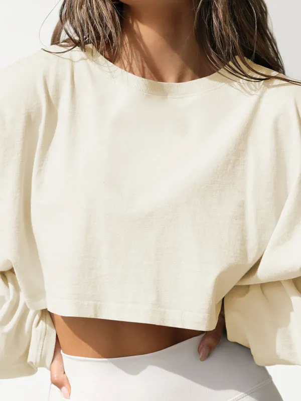Antonia Women's Loose Round Neck High Waist Sweatshirt