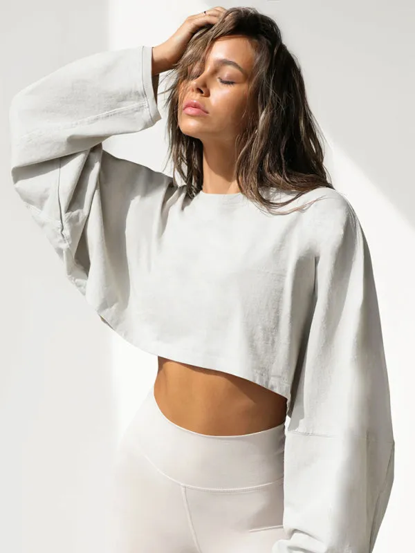 Antonia Women's Loose Round Neck High Waist Sweatshirt
