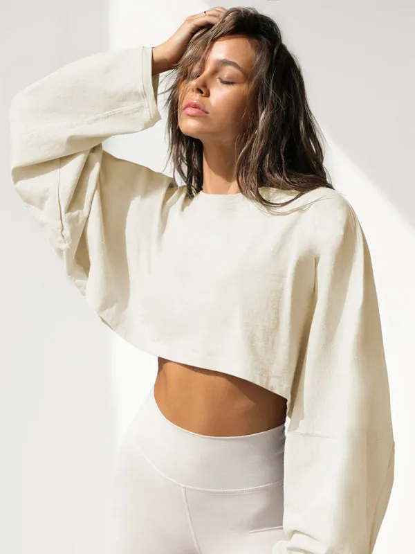 Antonia Women's Loose Round Neck High Waist Sweatshirt