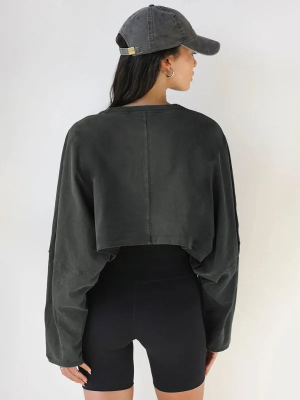 Antonia Women's Loose Round Neck High Waist Sweatshirt