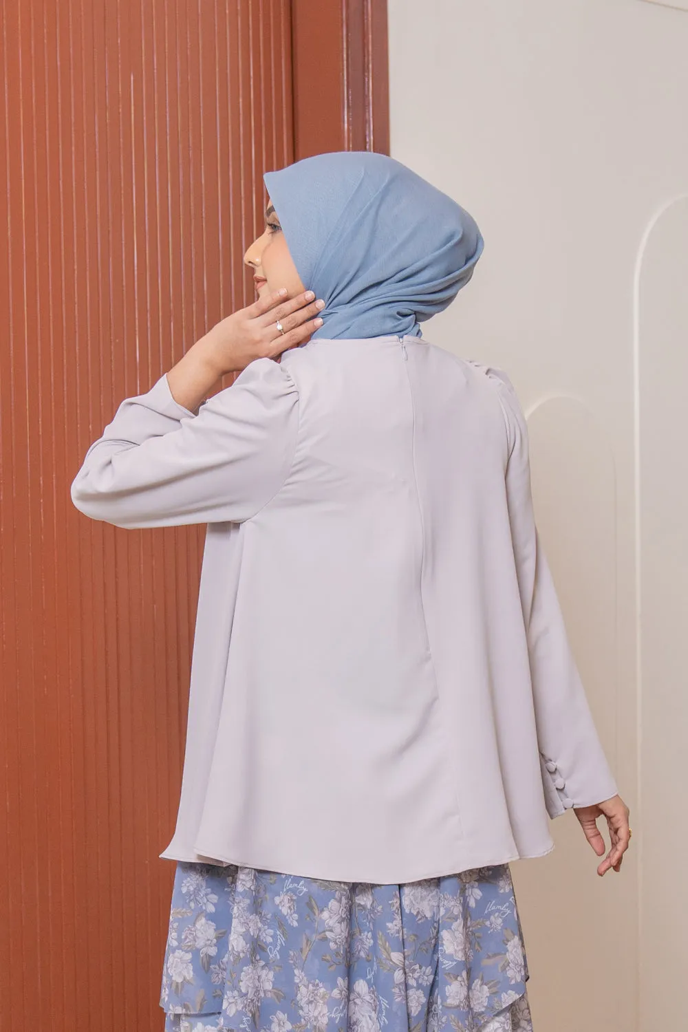 Chana Blouse Glacier Gray