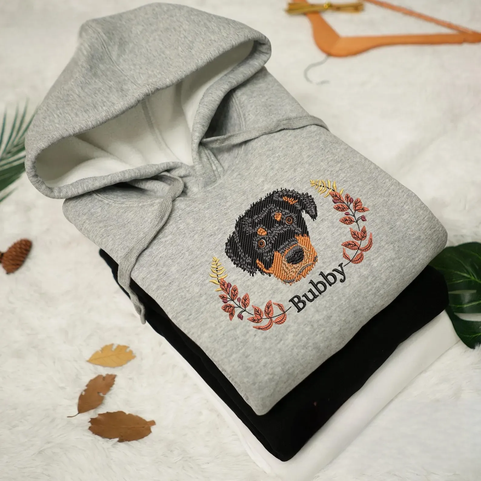 Custom Dog Sweatshirt  -  Personalized Embroidered Hoodie for Pet Lovers