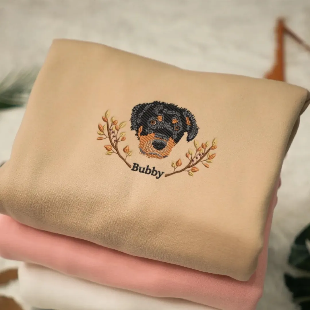 Custom Dog Sweatshirt  -  Personalized Embroidered Hoodie for Pet Lovers