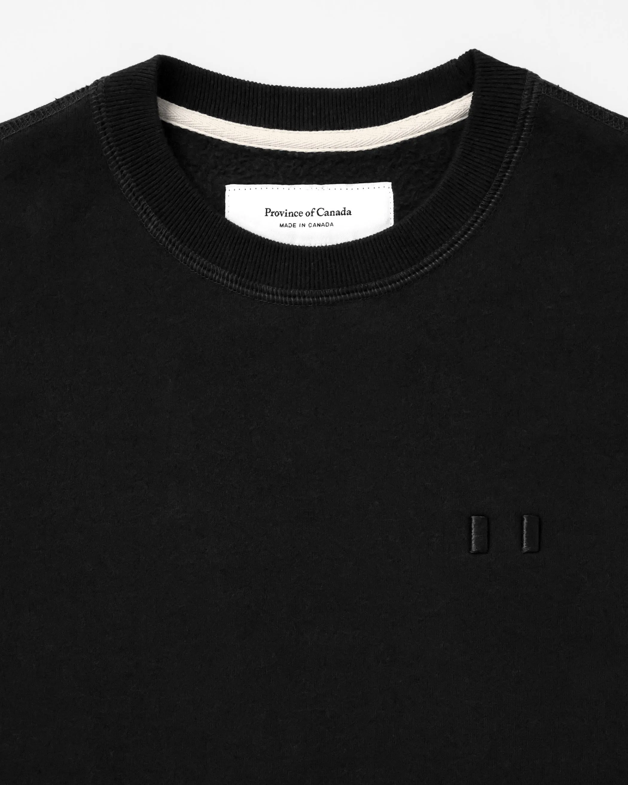 Flag Fleece Sweatshirt Black - Unisex