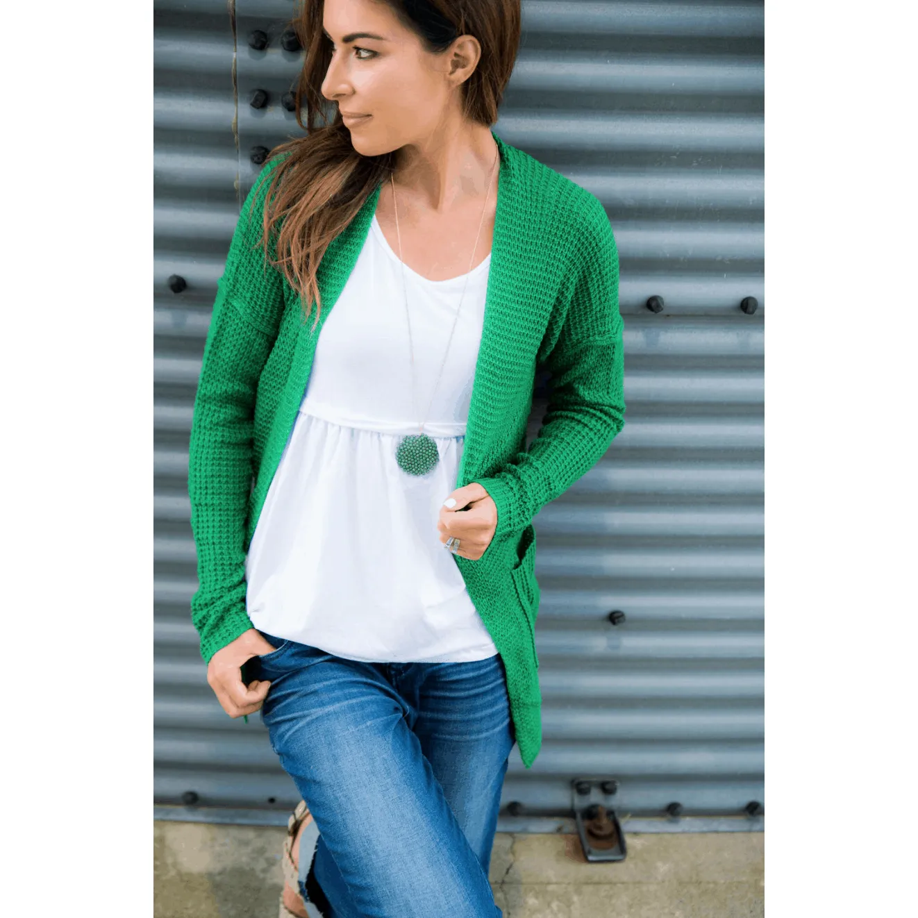 Heavy Knit Textured Cardigan