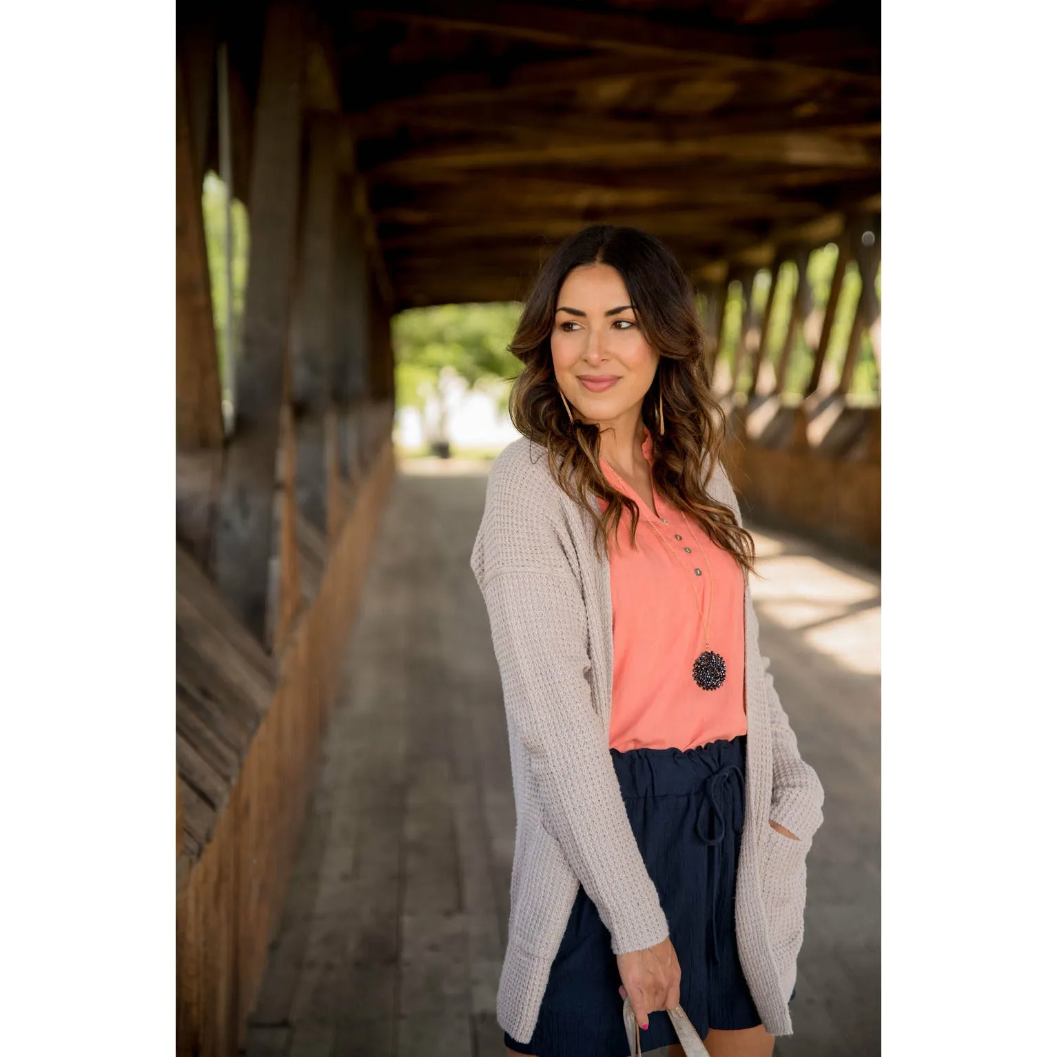 Heavy Knit Textured Cardigan