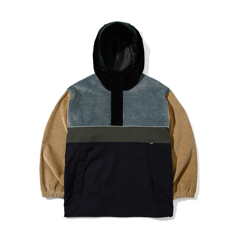 HF SOFT HOODED ANORAK JACKET CLASSIC BLUE TONE MULTI