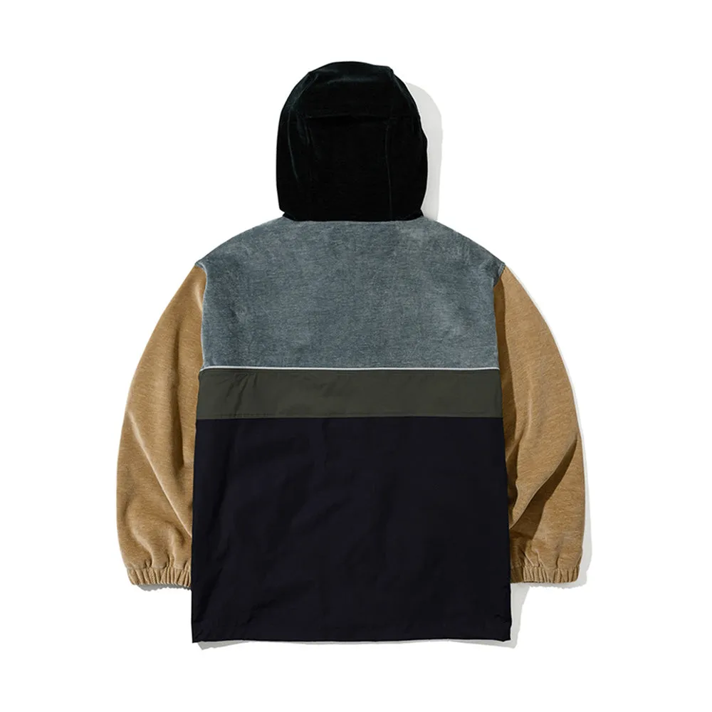 HF SOFT HOODED ANORAK JACKET CLASSIC BLUE TONE MULTI