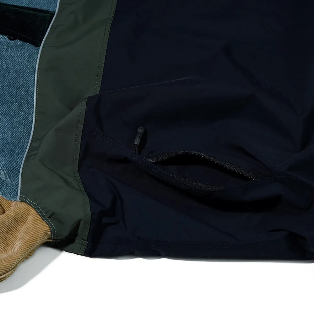 HF SOFT HOODED ANORAK JACKET CLASSIC BLUE TONE MULTI