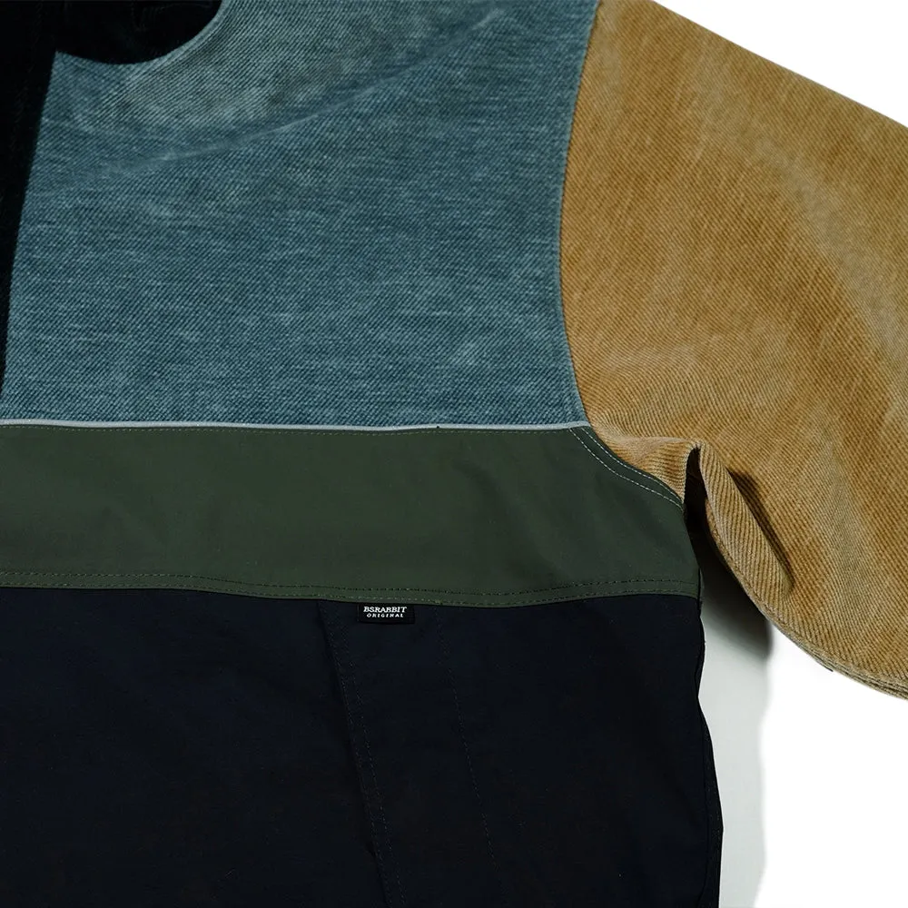 HF SOFT HOODED ANORAK JACKET CLASSIC BLUE TONE MULTI