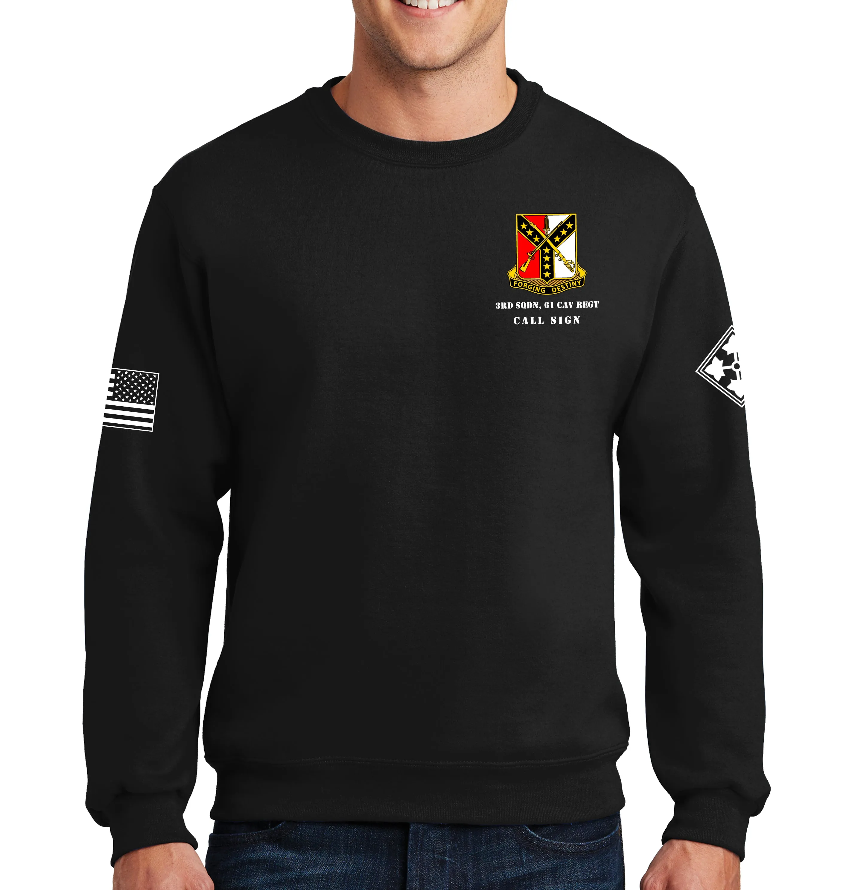 HHT 50-50 Blend Crewneck Unisex Sweatshirt. This shirt IS approved for PT.