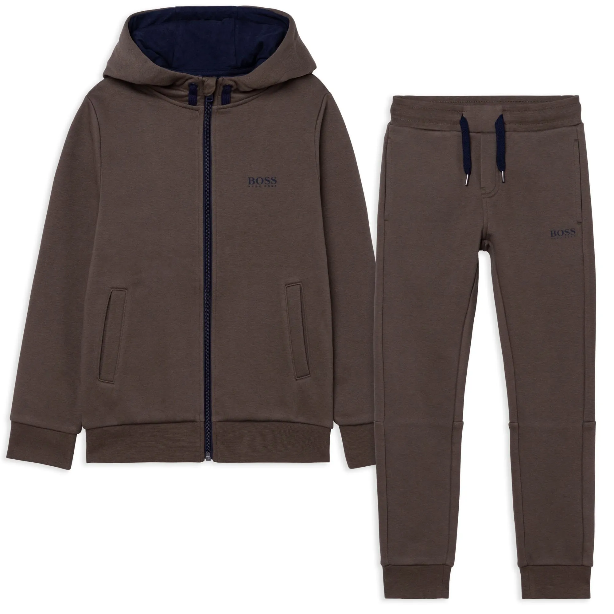 HUGO BOSS - Boys Three Piece Tracksuit Set - Khaki