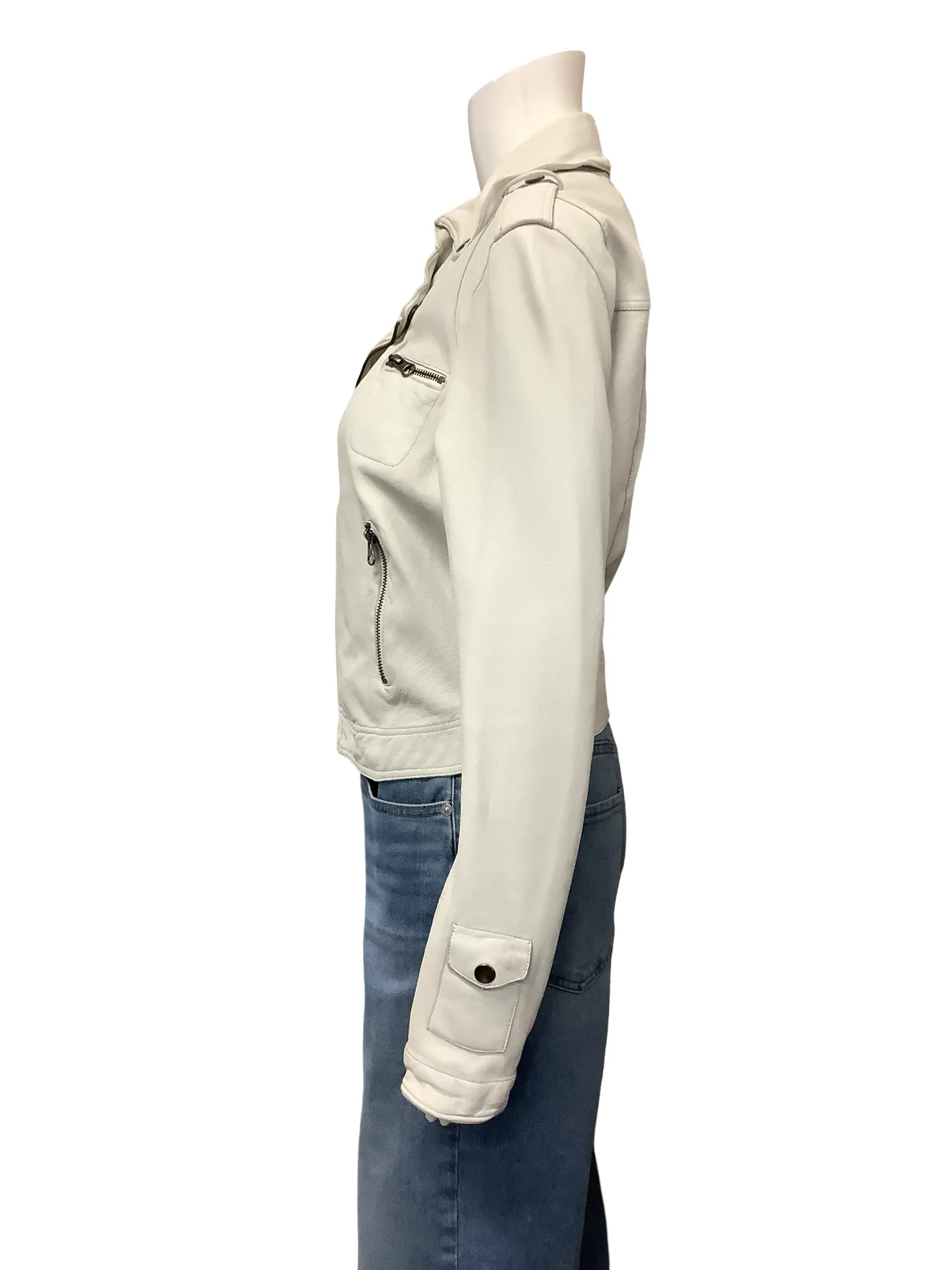 Jackett..Etc. Leather Biker Jacket  Neutral Size: S