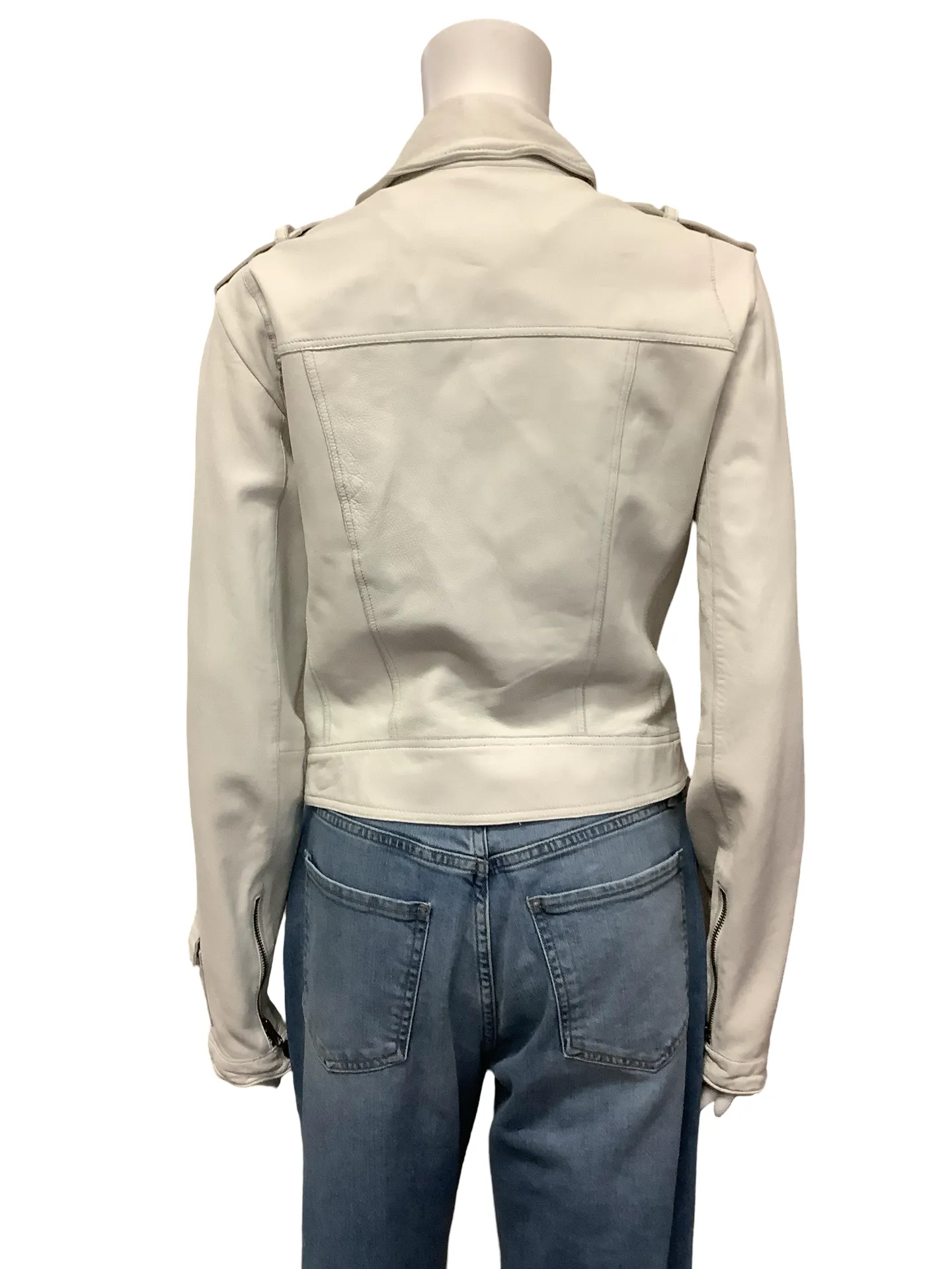 Jackett..Etc. Leather Biker Jacket  Neutral Size: S