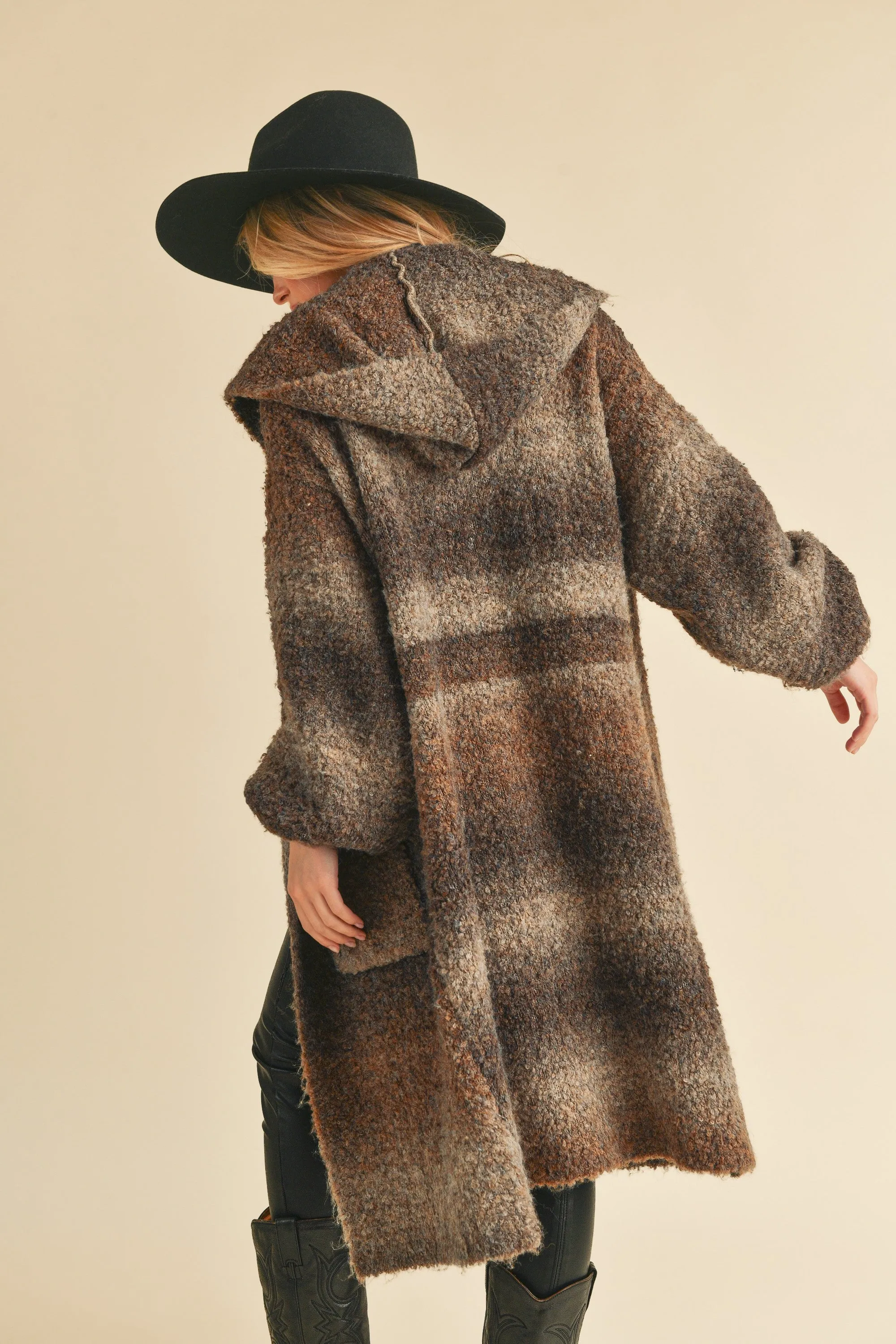 Nelsi Hooded Cardigan Coat