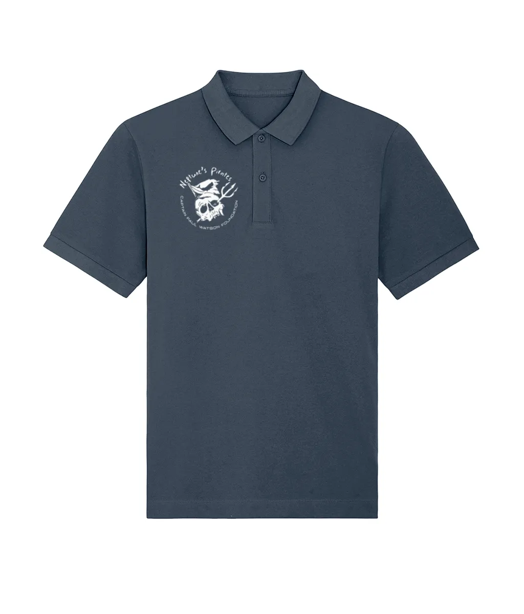 Neptune's Pirate Skull Logo Unisex Polo Shirt