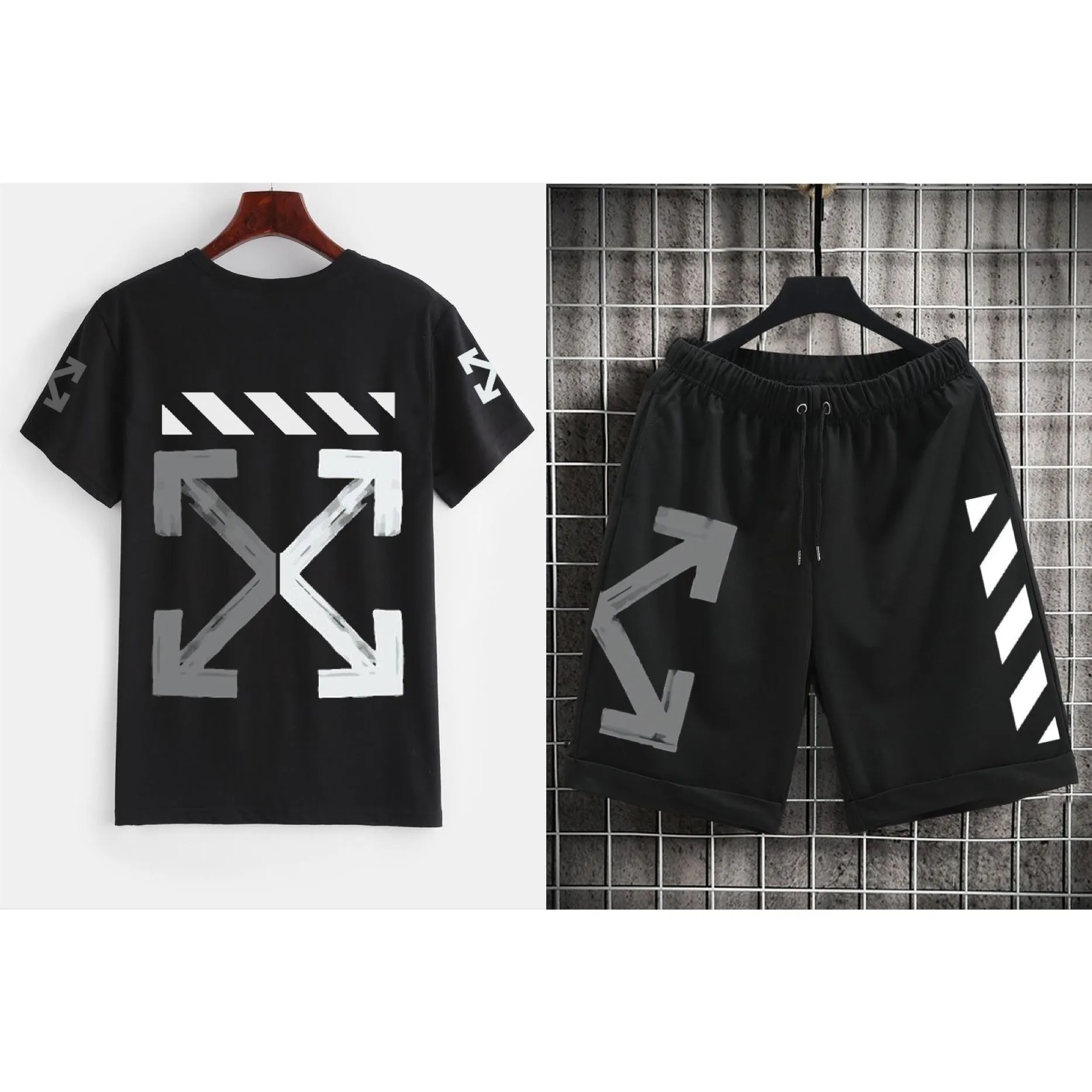 Off-Grey Short Tracksuit