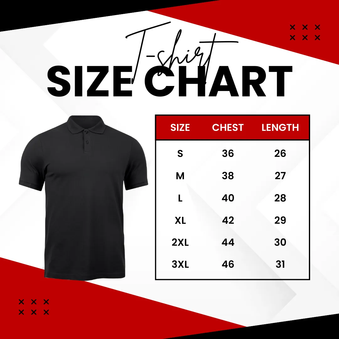 Olive Green Polo T-Shirt White & Black Design