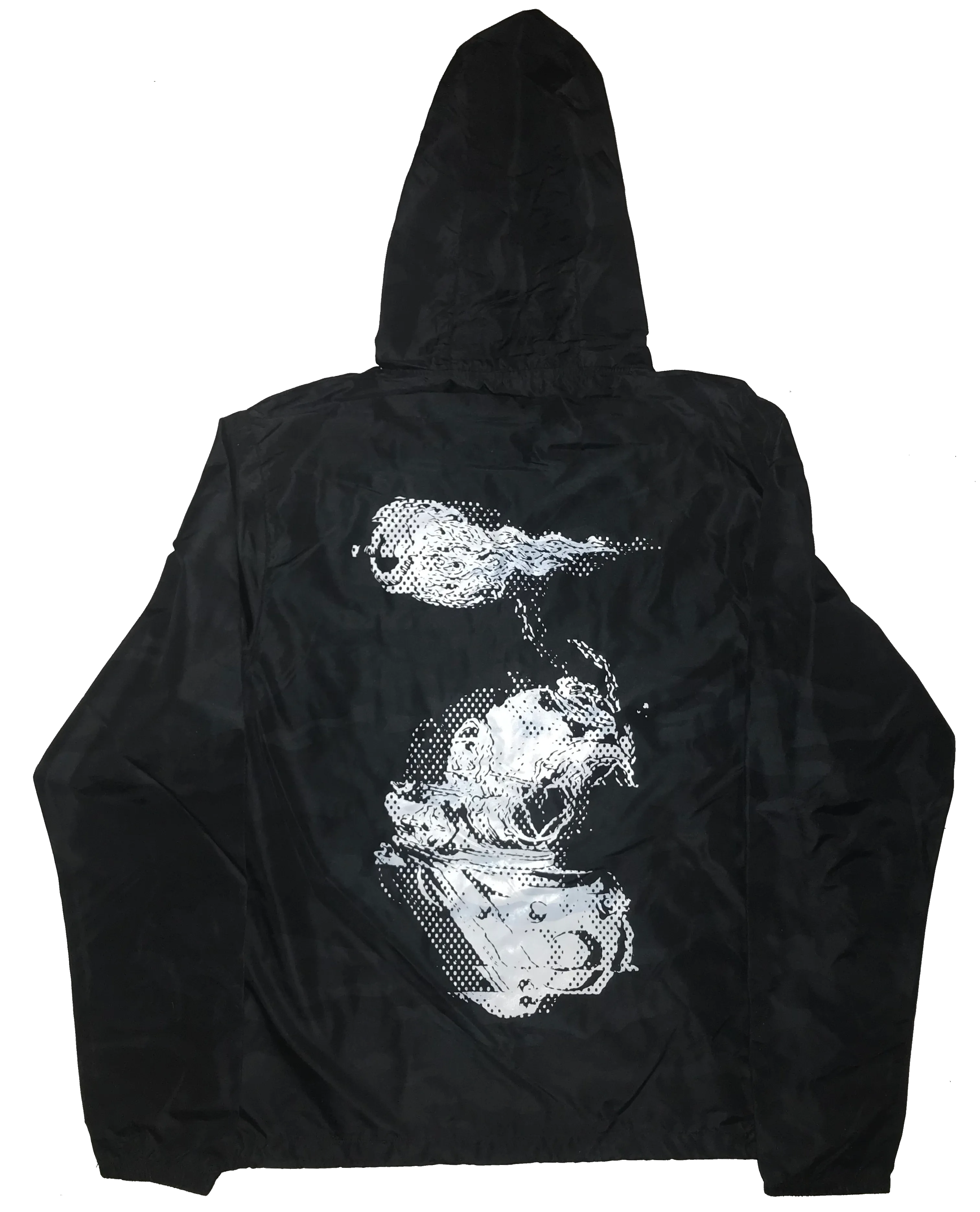 "Beyond the Sea" GL1TCH Black Camo Windbreaker
