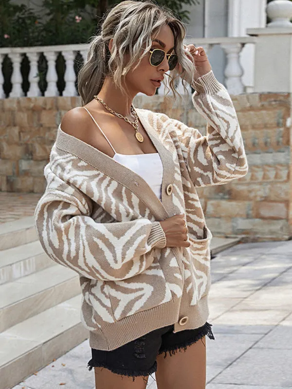 Rosemary Women's Fashion Casual Loose Knit Sweater Cardigan
