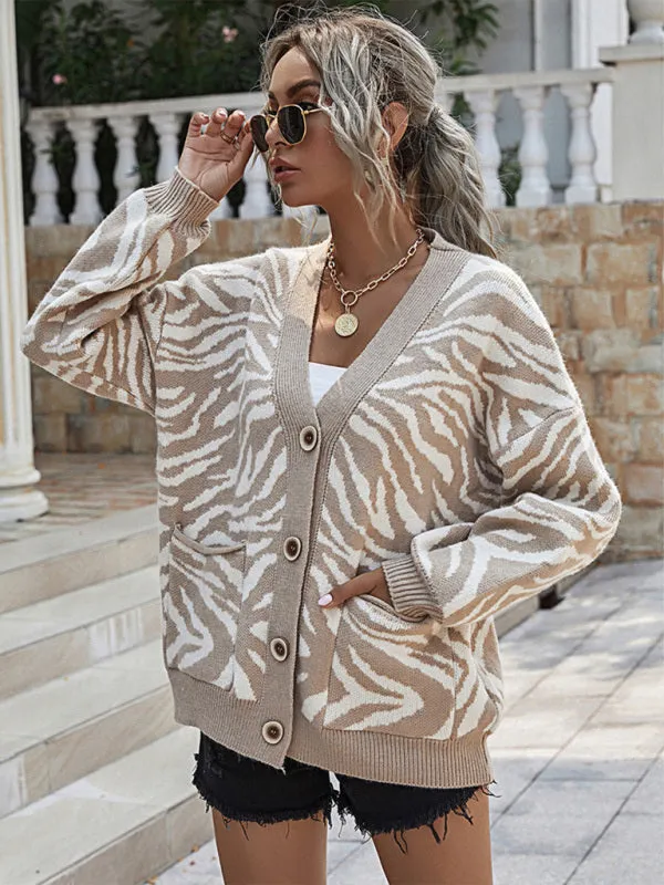 Rosemary Women's Fashion Casual Loose Knit Sweater Cardigan