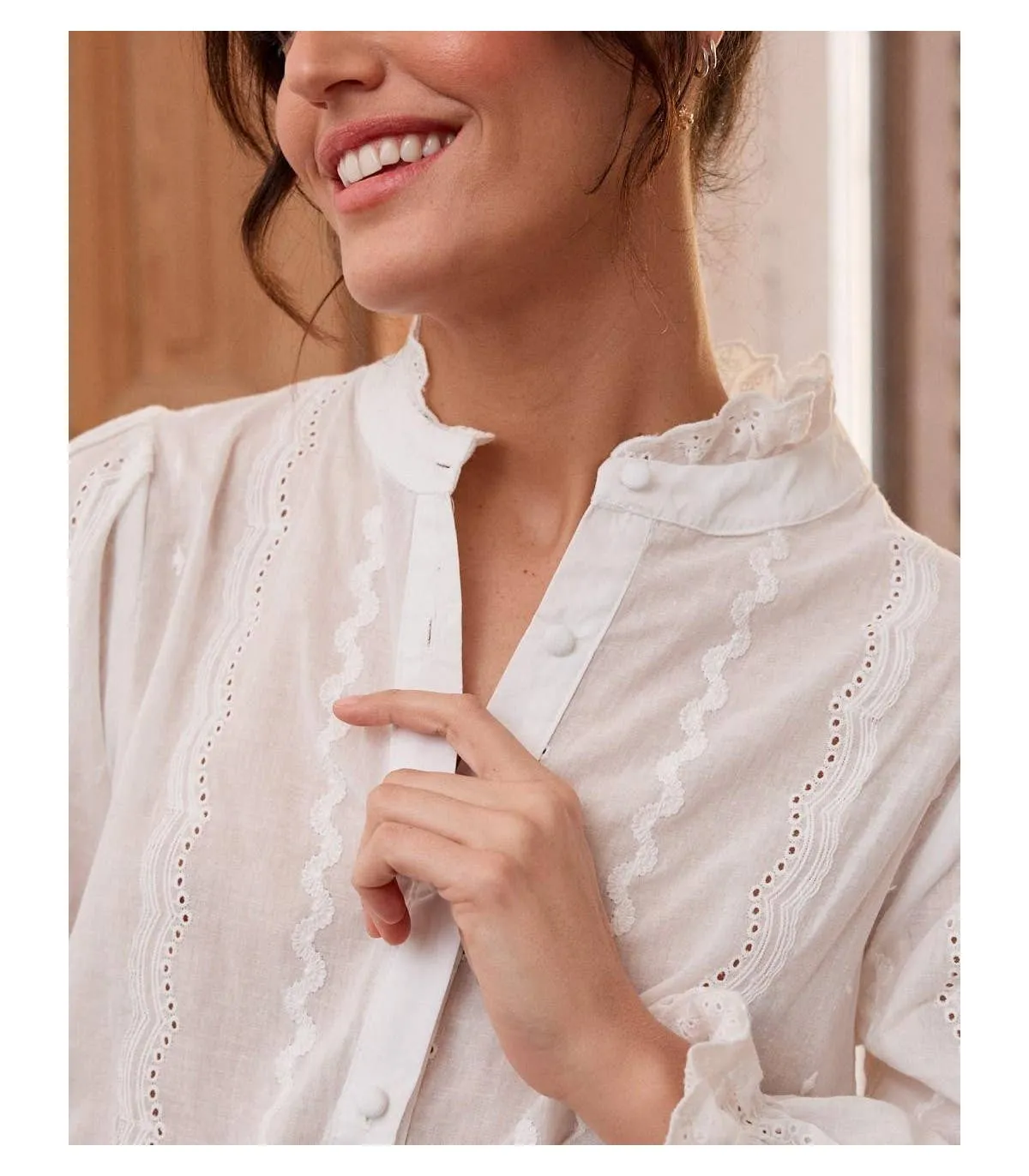 Tara Button Blouse