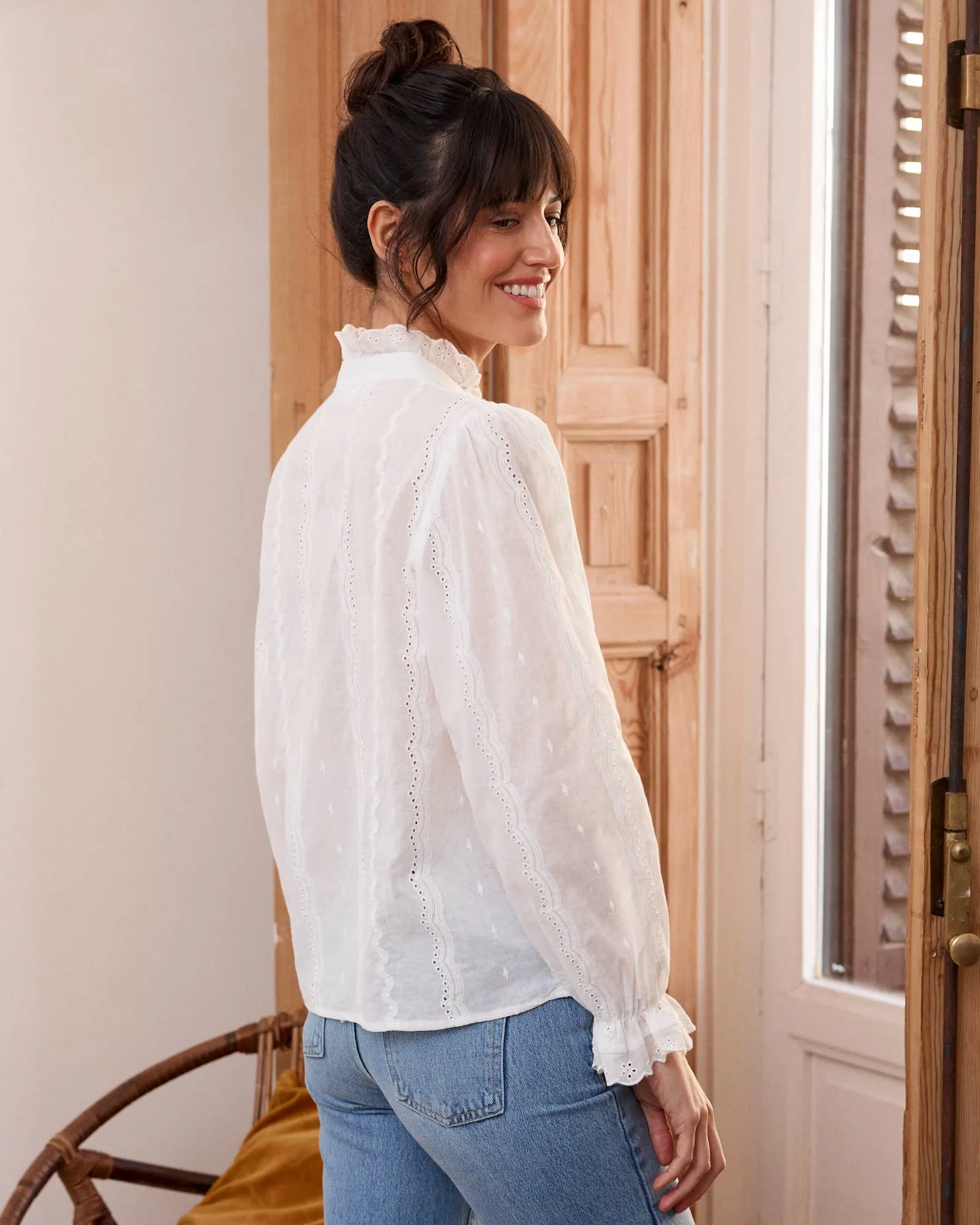 Tara Button Blouse