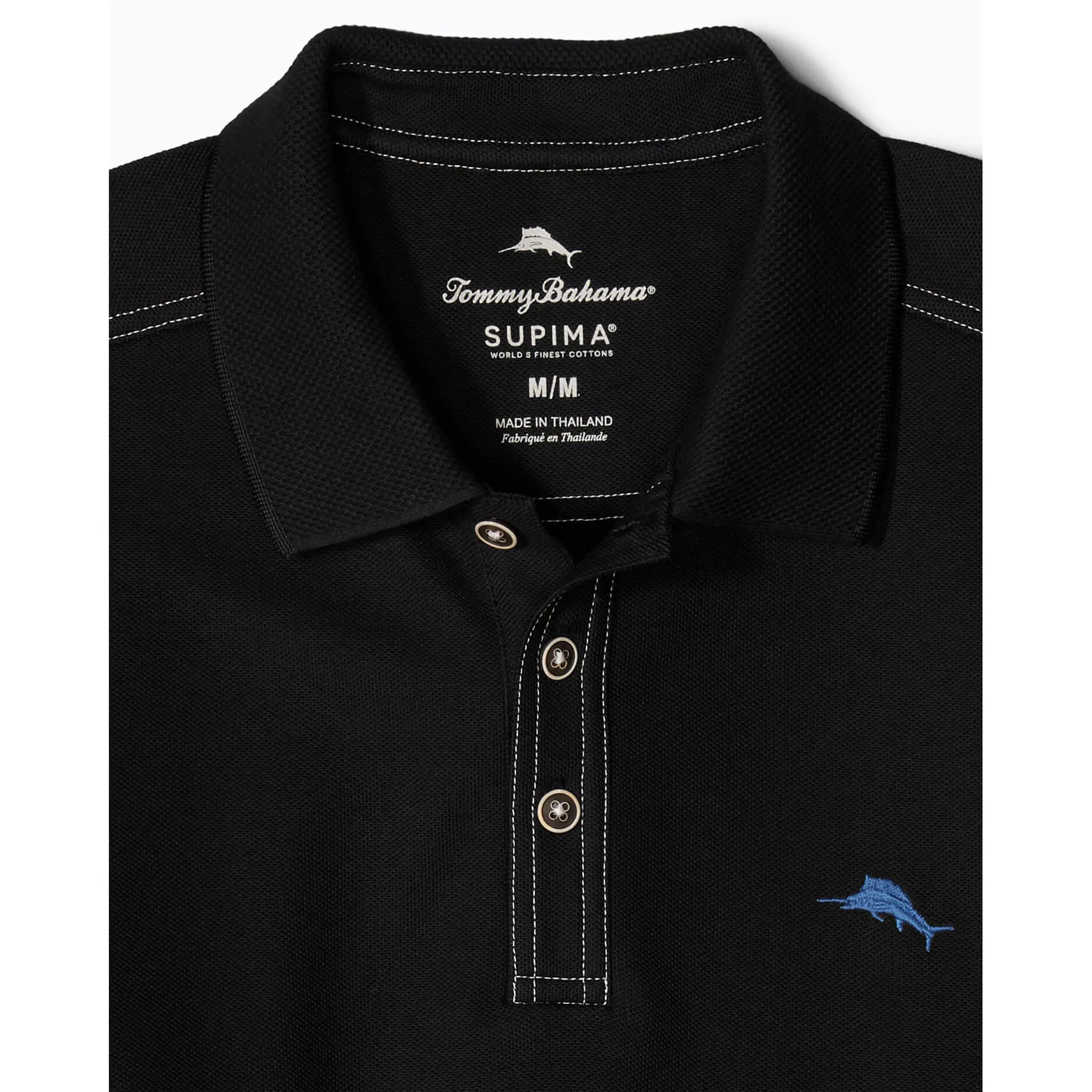 Tommy Bahama IslandZone Big & Tall Emfielder 2.0 Polo Shirt - Black