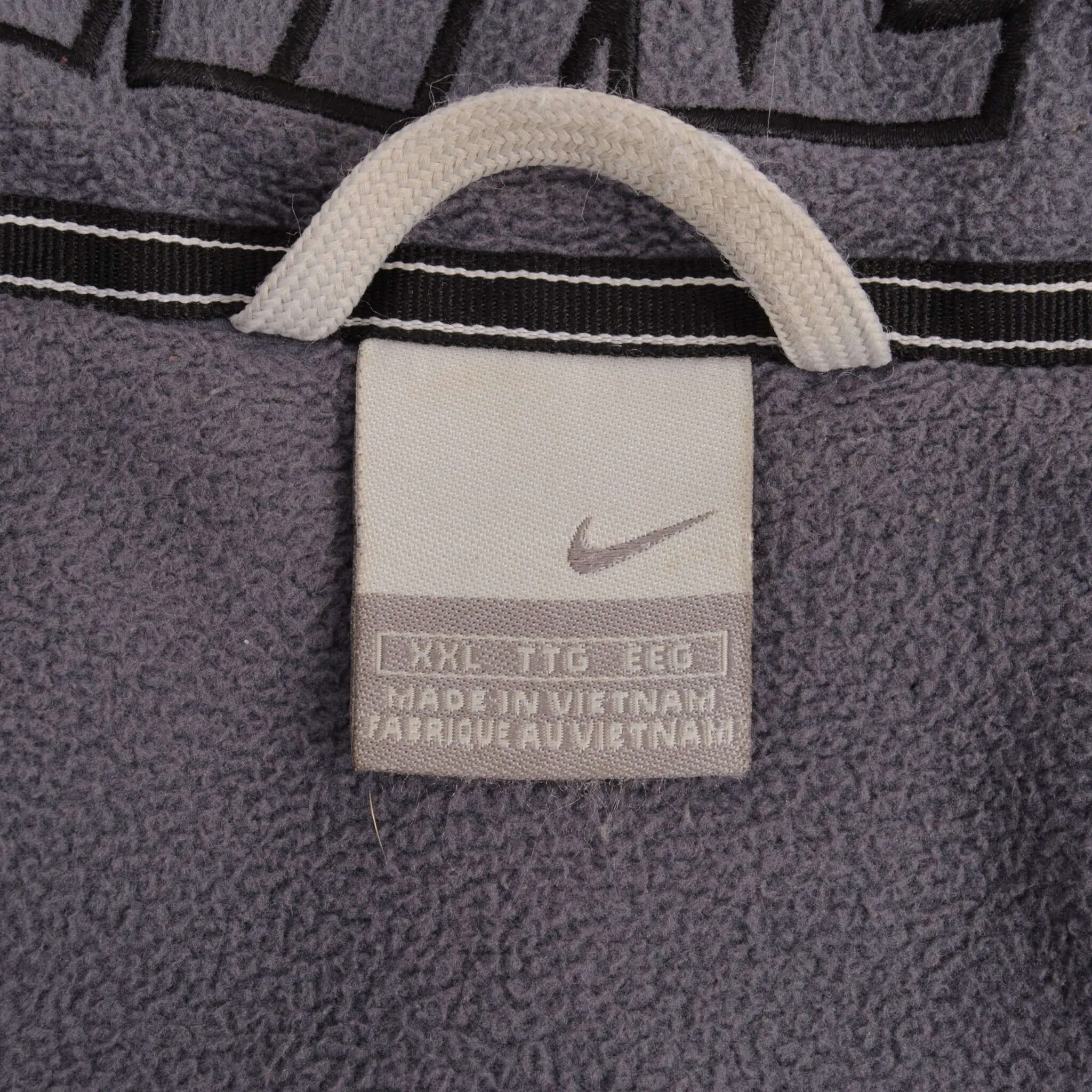 VINTAGE NIKE BLACK HEAVYWEIGHT HOODED WINDBREAKER JACKET 2000S SIZE 2XL