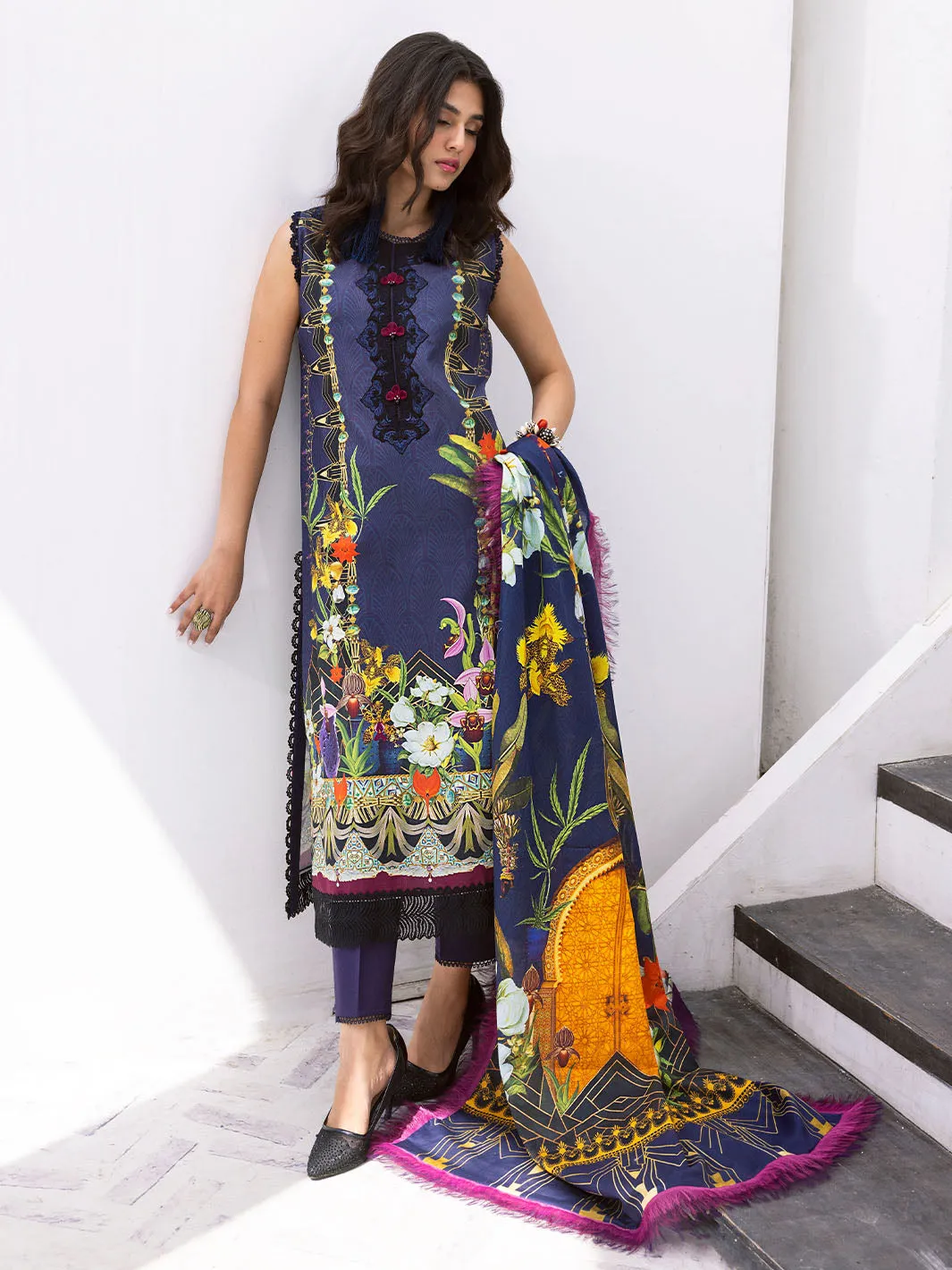 Wave Rider | 3 Piece Unstitch Lawn