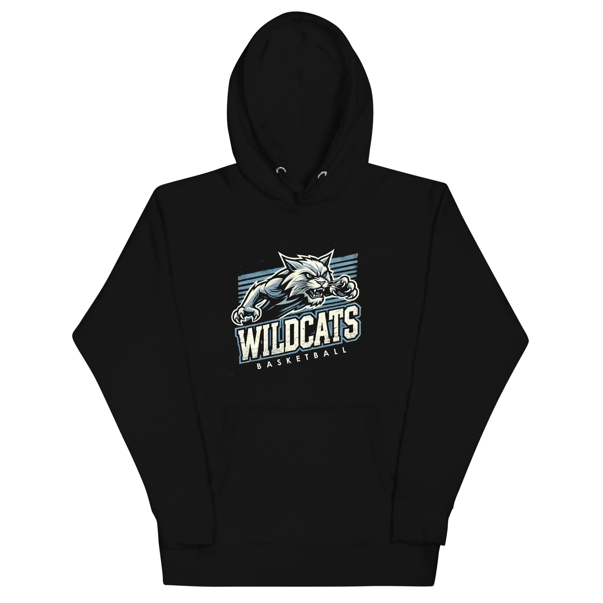 Wildcats Basketball Vintage Retro Hoodie
