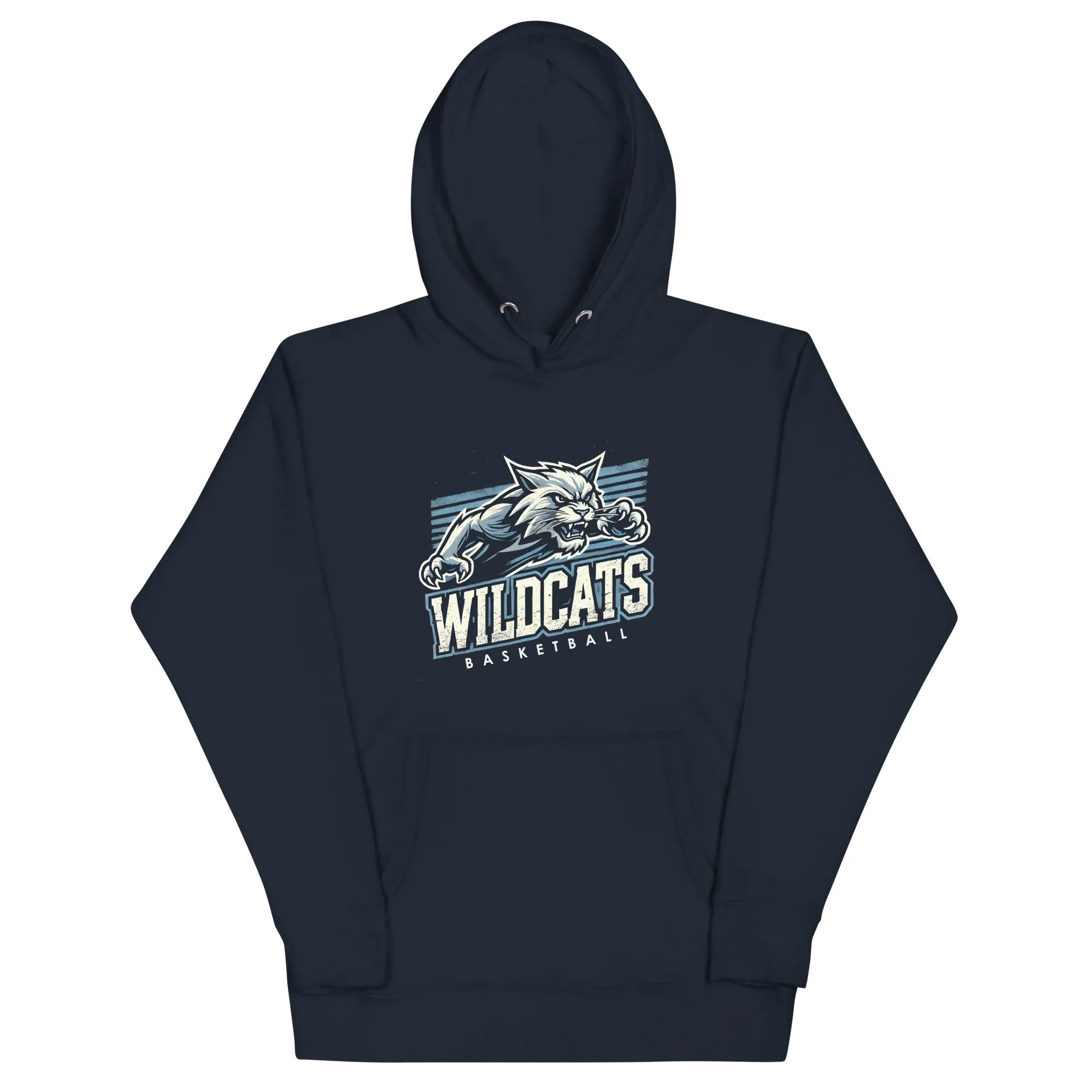 Wildcats Basketball Vintage Retro Hoodie