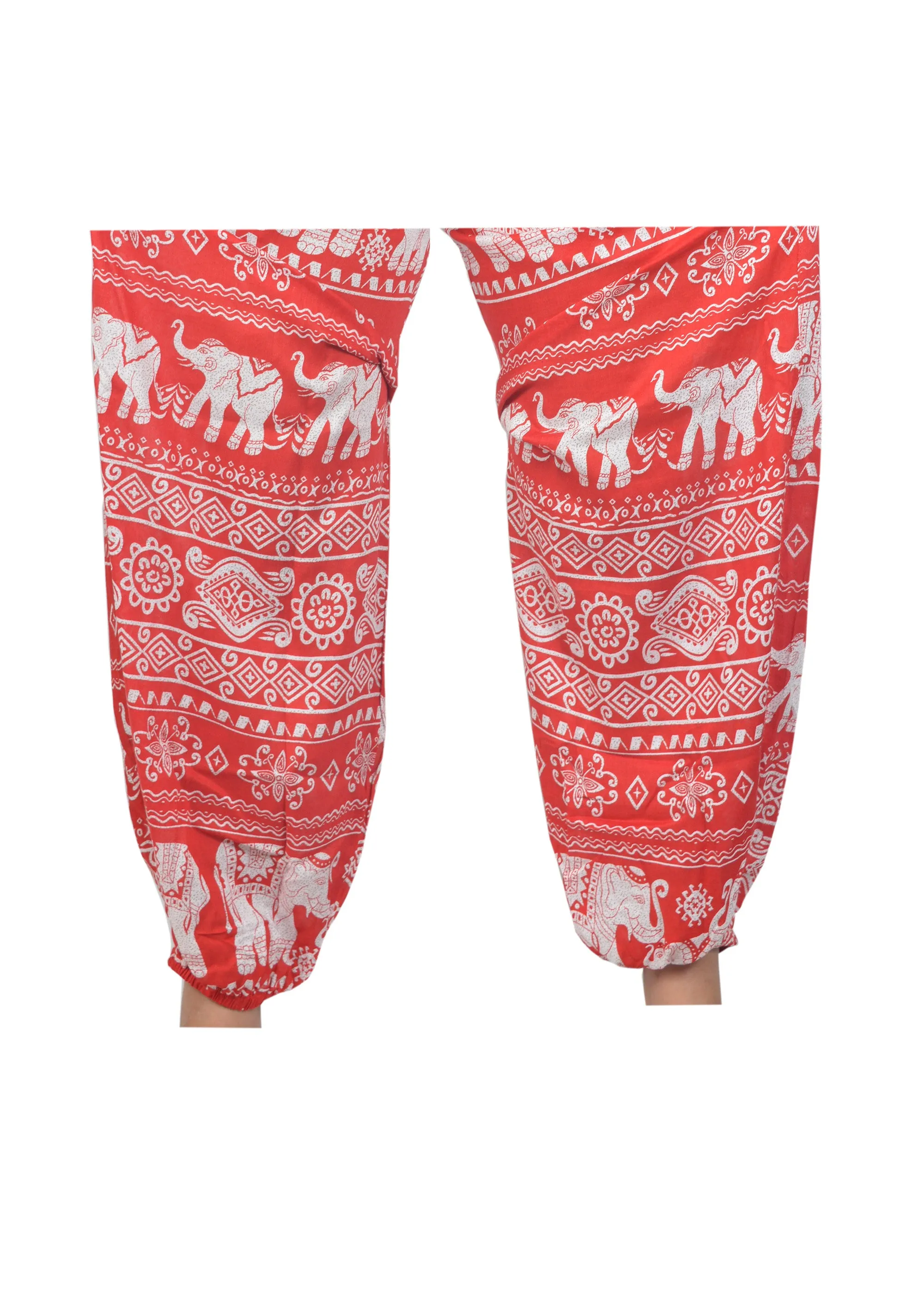 womens-smocked-waist-elephant-print-harem-hippie-trousers
