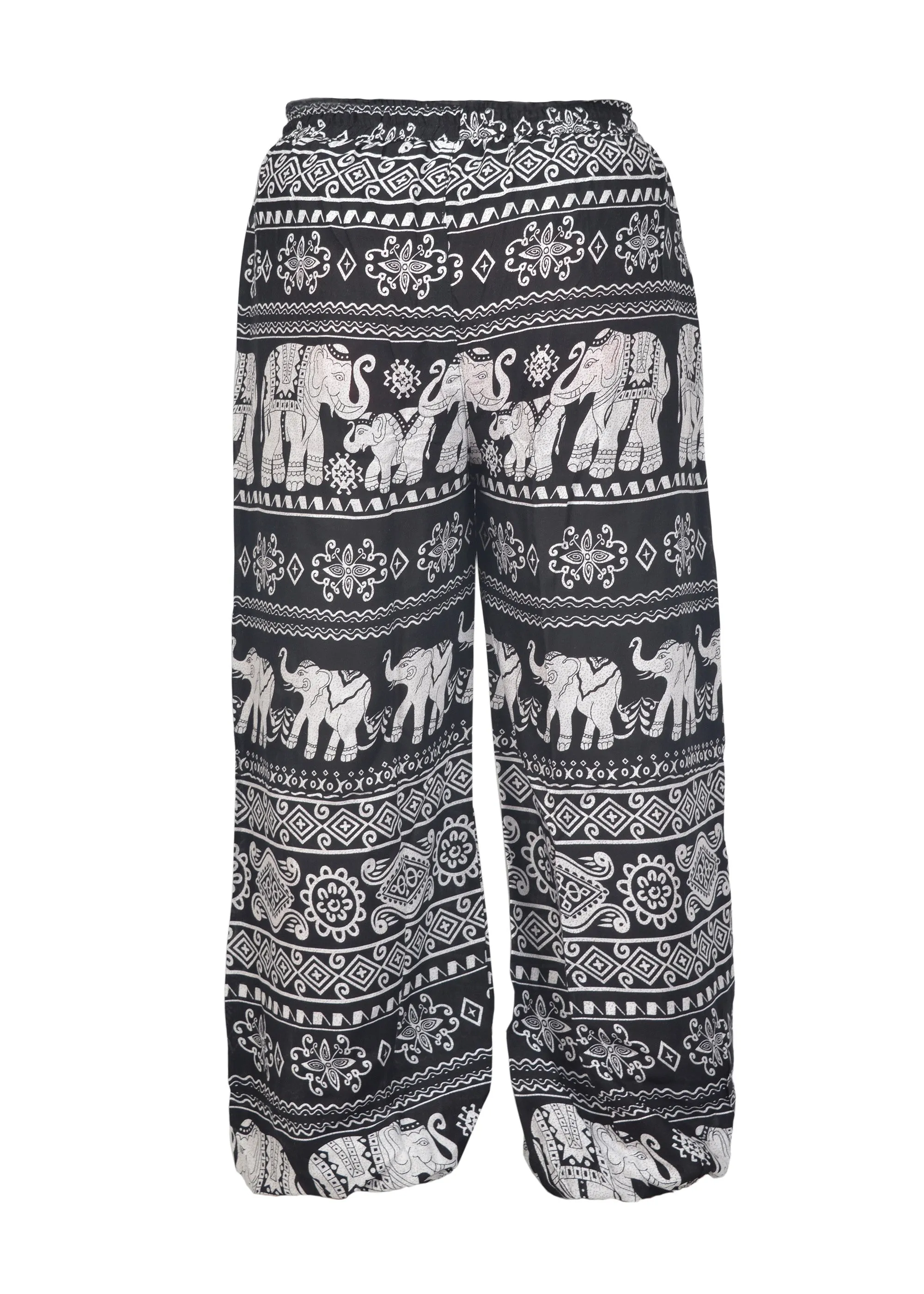 womens-smocked-waist-elephant-print-harem-hippie-trousers