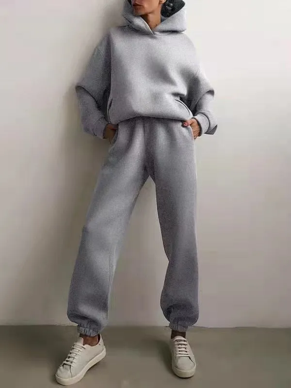 Zoe Two-Piece Hooded Tracksuit Set