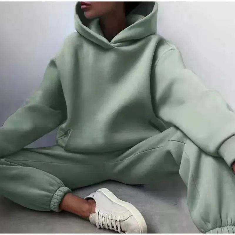 Zoe Two-Piece Hooded Tracksuit Set