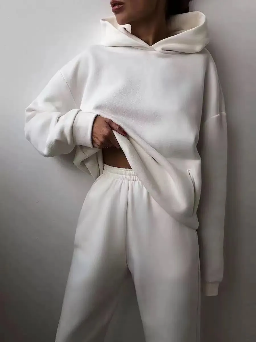 Zoe Two-Piece Hooded Tracksuit Set