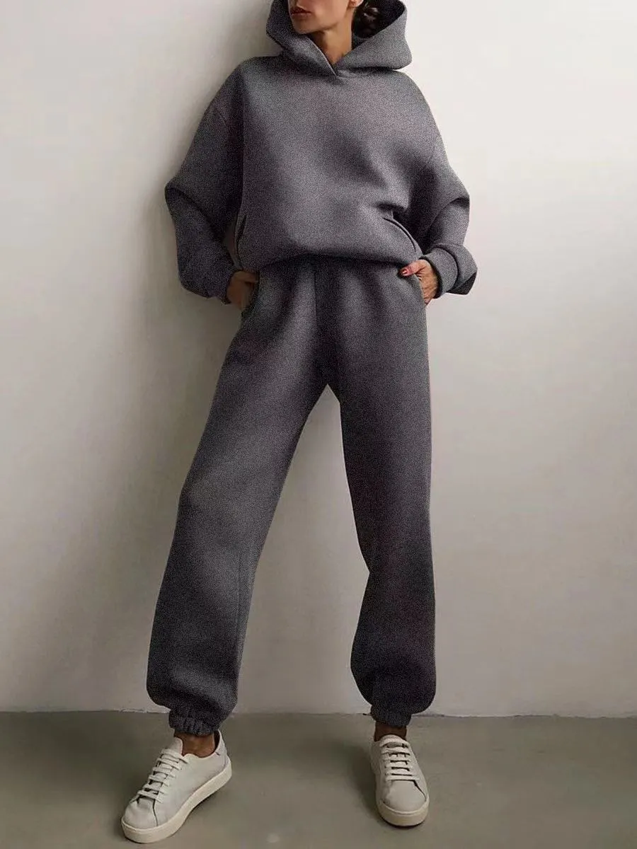 Zoe Two-Piece Hooded Tracksuit Set